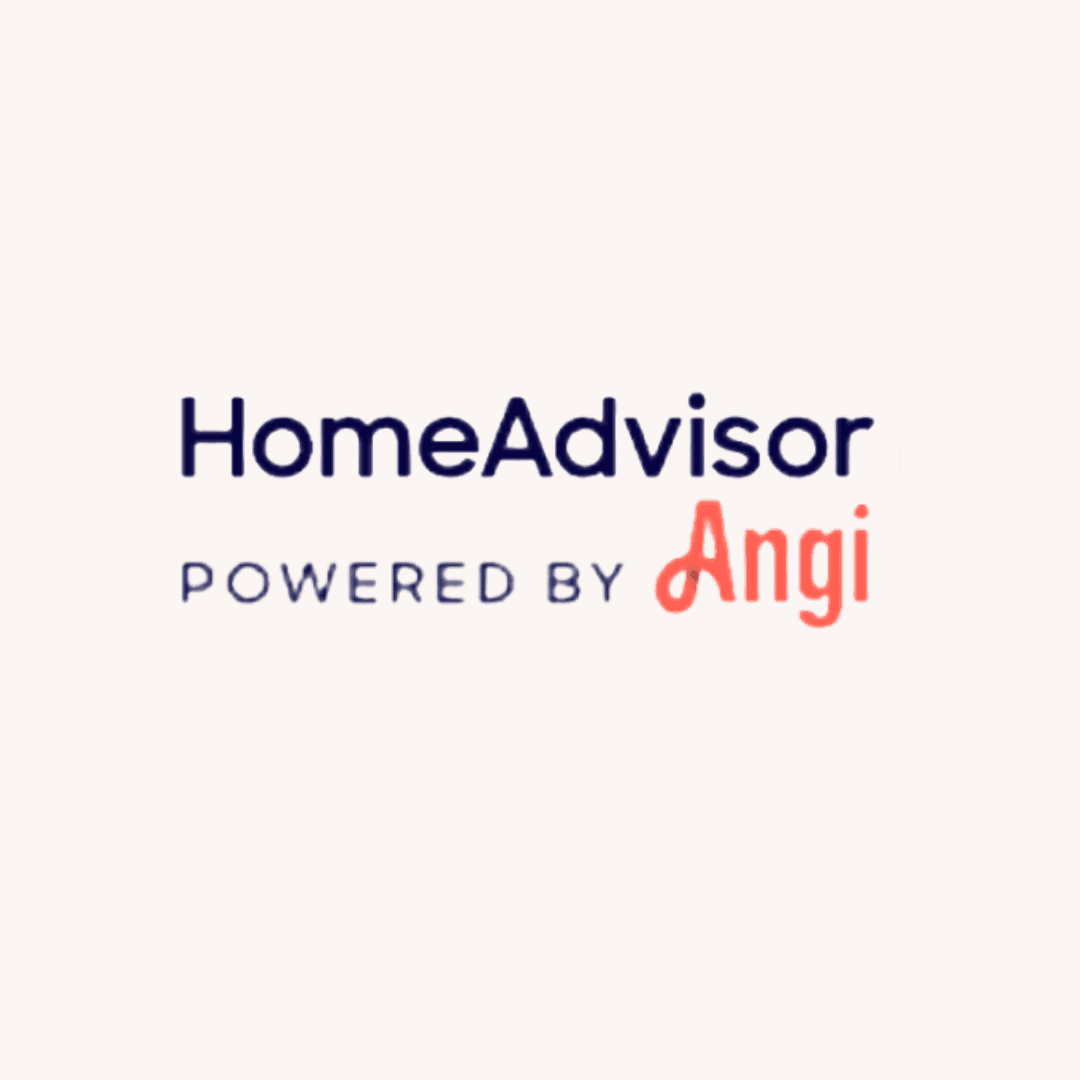 HomeAdvisor powered by Angi logo with blue and red text.